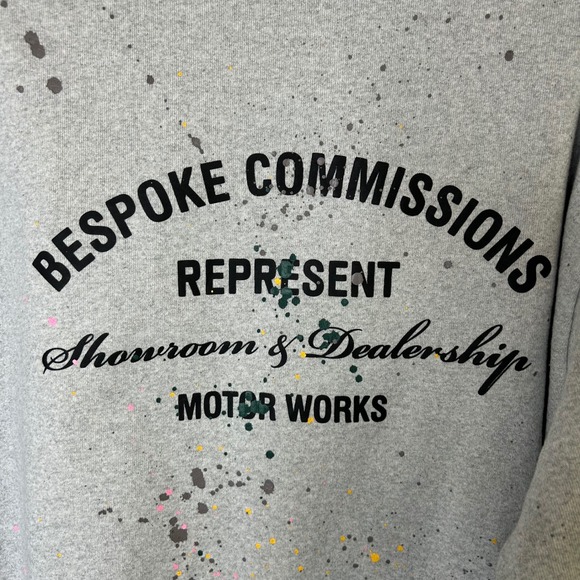 REPRESENT‎ Mens Sweatshirt Size M Bespoke Commission Paint Splatter Crewneck - Picture 9 of 9